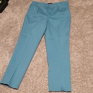 Gloria Vanderbilt Aqua Trousers